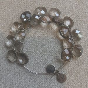 Alex and Ani (+)Energy Gray Crystal Bracelet